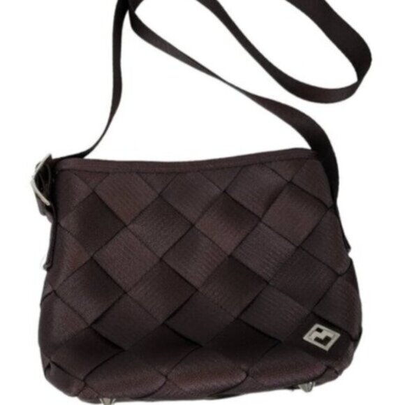 MaggieBags  Brown Seatbelt Crossbody Bag Everyday Unique Recycled - Picture 1 of 16